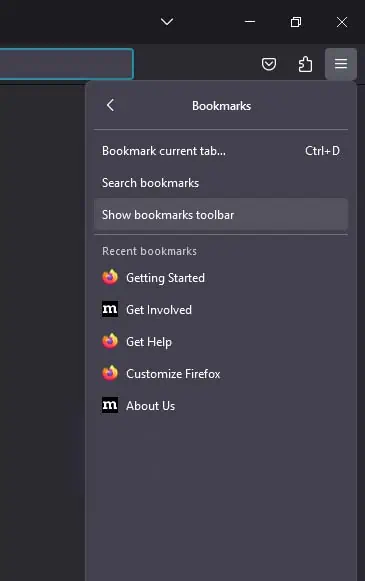 firefox-show-bookmarks-toolbar