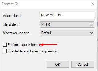 full format dialogue box