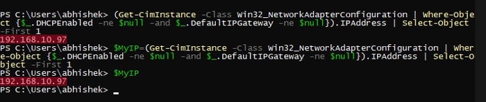 get-cim-instance-win32-networkadapterconfiguration-where-object-ipaddress