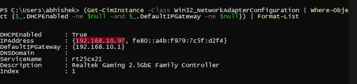 get-cim-instance-win32-networkadapterconfiguration-where-object
