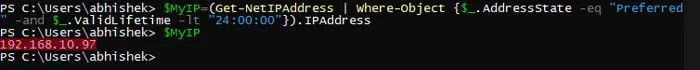 get-net-ip-address-where-object-ipaddress-variable