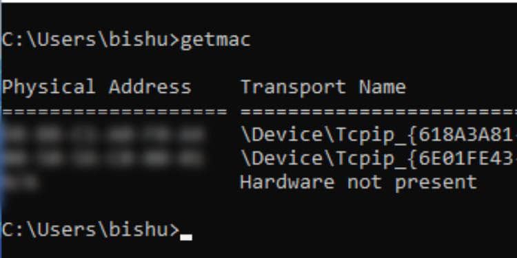 50 Most Used Commands on Command Prompt (With Examples) 48 getmac in cmd