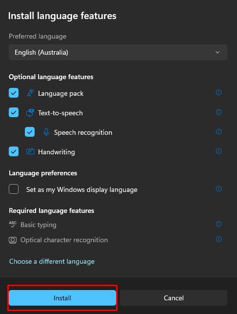 install a new language reset keyboard layout 