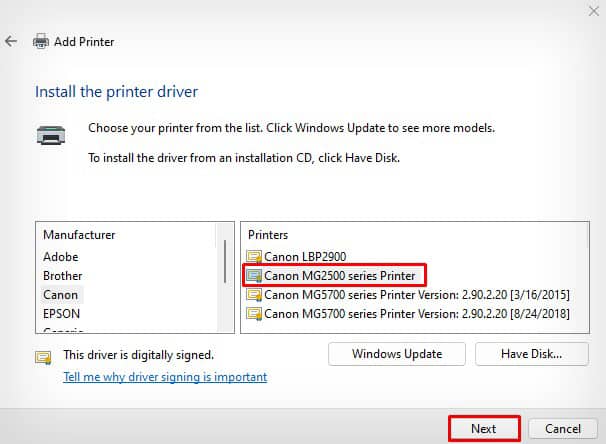 install-printer-driver