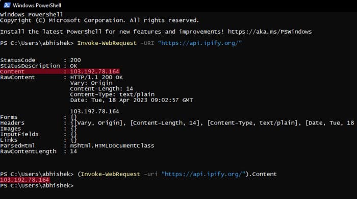 invoke-webrequest-public-ip-address
