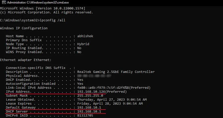 ip-gateway-and-dhcp-ipconfig-all