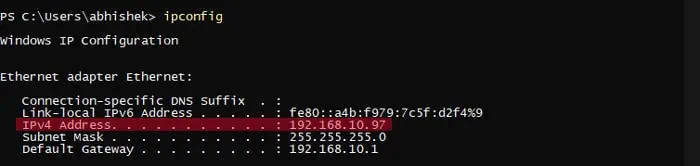 ipconfig-ipv4-address