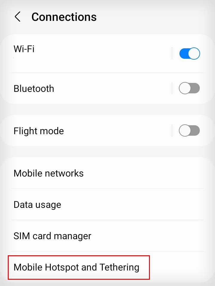 mobile hotspot and tethering