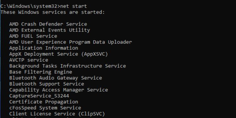 50 Most Used Commands on Command Prompt (With Examples) 41 net start