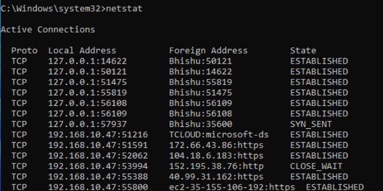 50 Most Used Commands on Command Prompt (With Examples) 44 netstat
