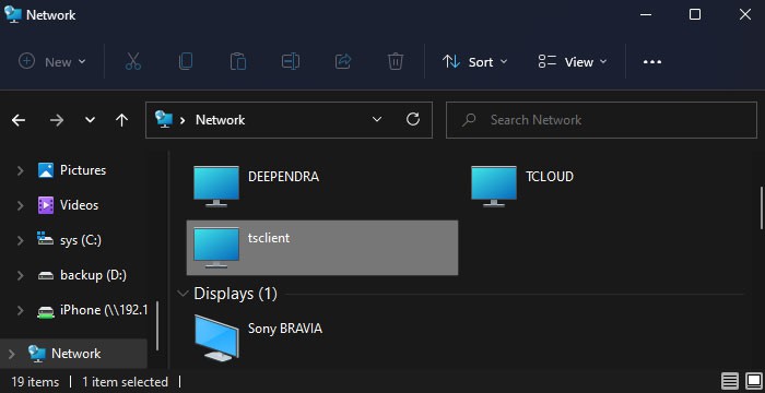 network-tsclient-file-explorer