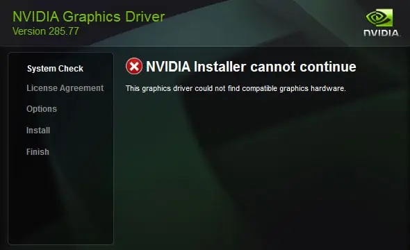 nvidia-installer-cannot-continue-the-graphics-driver-could-not-find-compatible-graphics-hardware