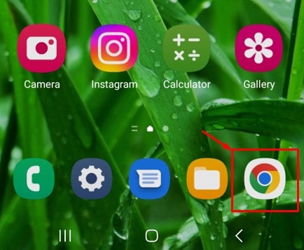 open chrome in android phone