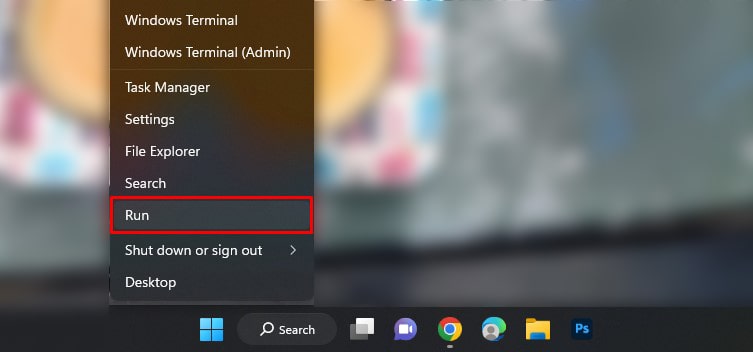 open-run-using-start-button