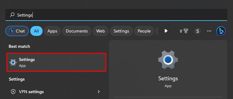 open settings on your computer