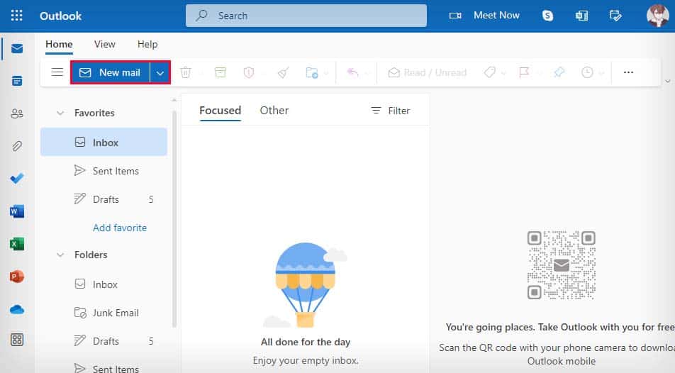 outlook new mail