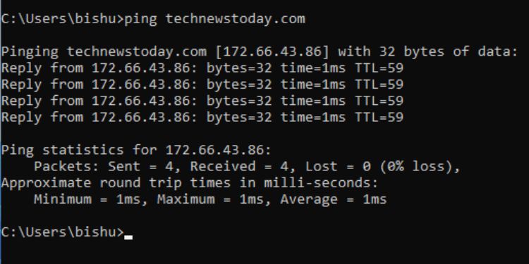 50 Most Used Commands on Command Prompt (With Examples) 45 ping