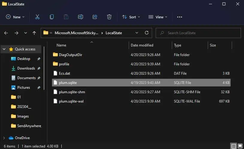 plum-sqlite-file