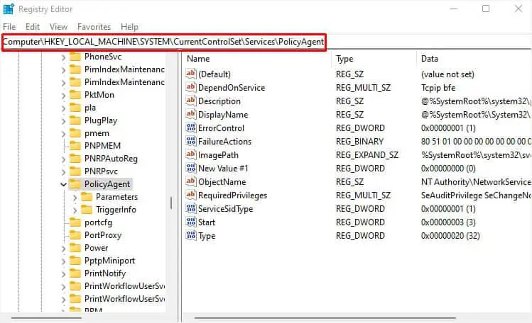 VPN Not Working on Windows? 11 Ways to Fix It 21 policyagent-in-registry-editor