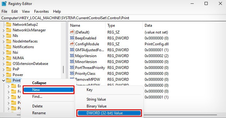 print-new-dword-value