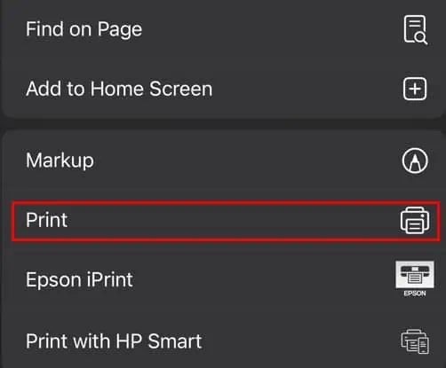 How to Print a Web Page 25 print-option-in-iphone