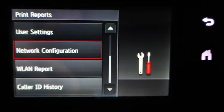 print-report-network-configuration