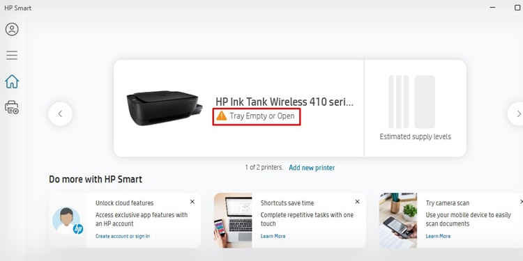 7 Ways to Fix Error Printing on HP Printer 6 printer status in hp smart 1