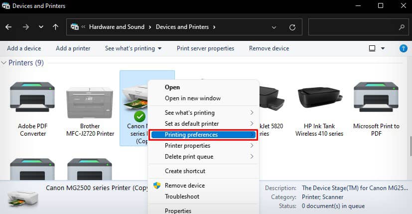 printing-preference-of-canon-printer