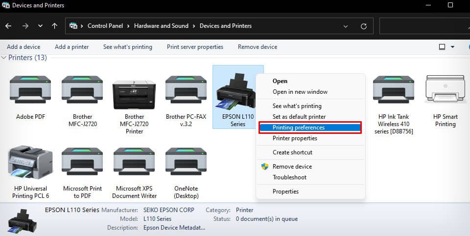printing-preference-of-epson-printer