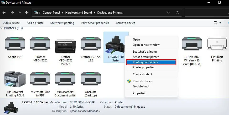 How to Fix Printer Alignment (All Brands) 30 printing-preference-of-epson-printer-1