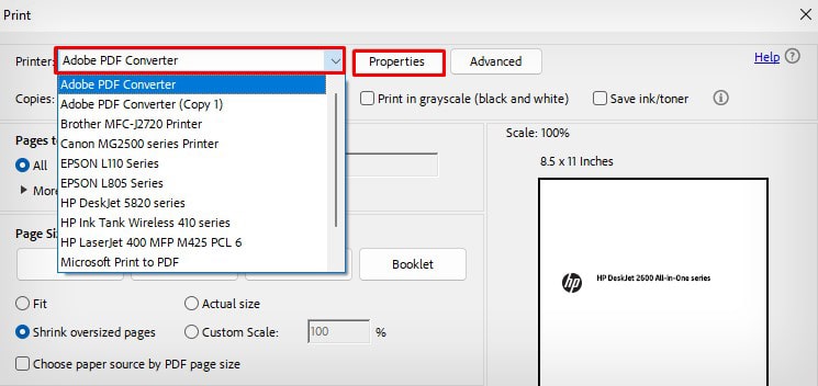 properties-of-adobe-pdf-printer