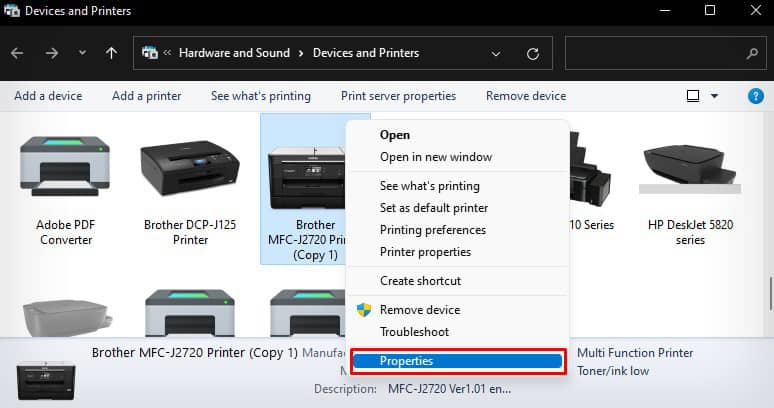 properties-of-printer-in-control-panel