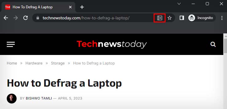 reader mode in chrome