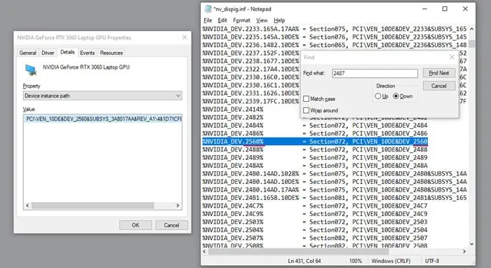 replace-dev-number-inf