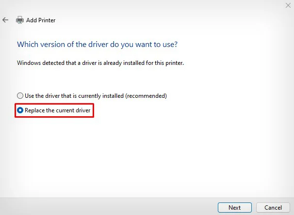replace-the-current-driver