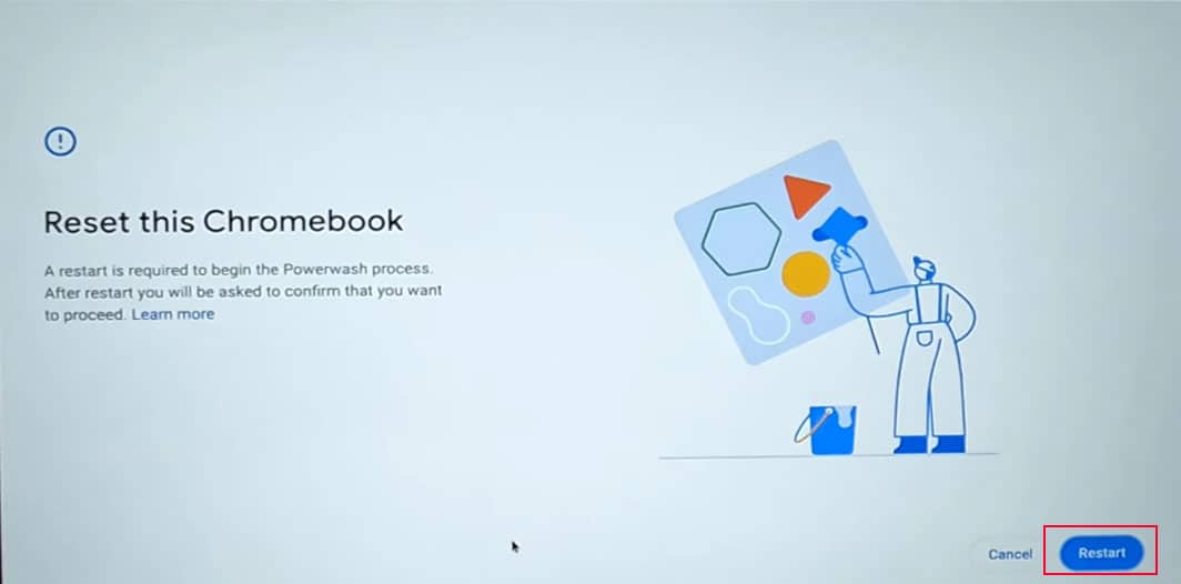 reset this chromebook