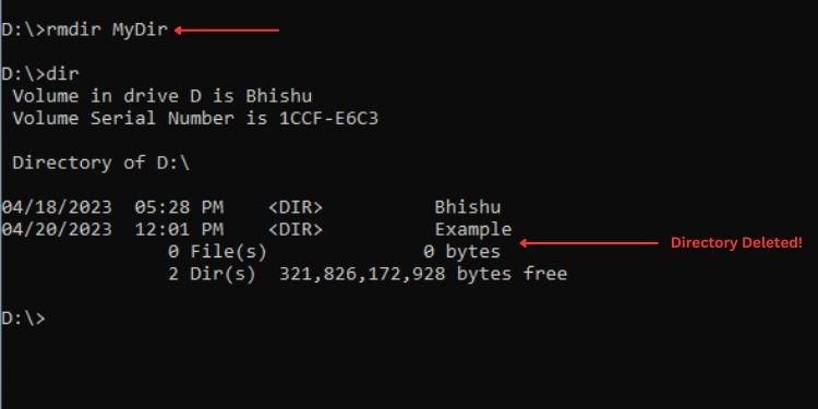 50 Most Used Commands on Command Prompt (With Examples) 26 rmdir