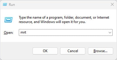 run malicious software removal tool