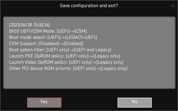 save bios csm