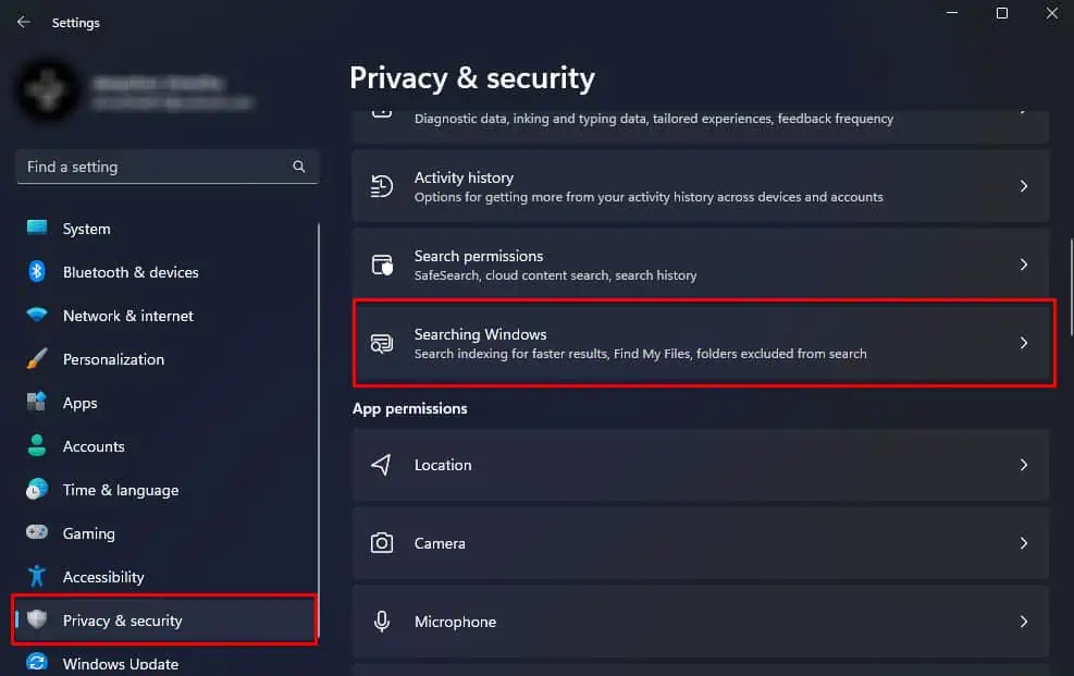 searching-windows-privacy-and-security