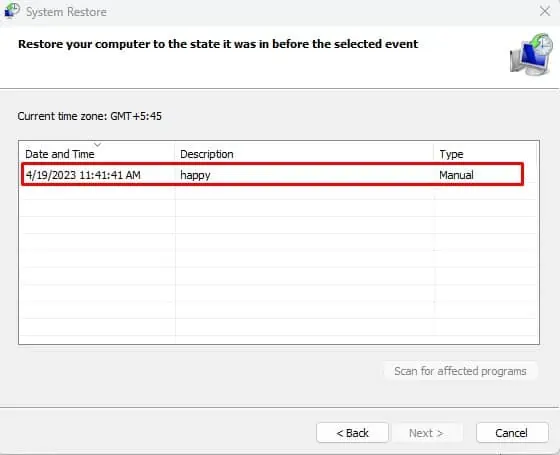 Windows 11 Search Bar Not Working? Here’re 10 Ways to Fix It 30 select-restore-point-windows-search-not-working