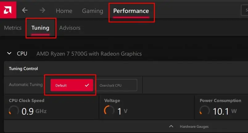 set-default-tuning-amd-master-driver-not-installed