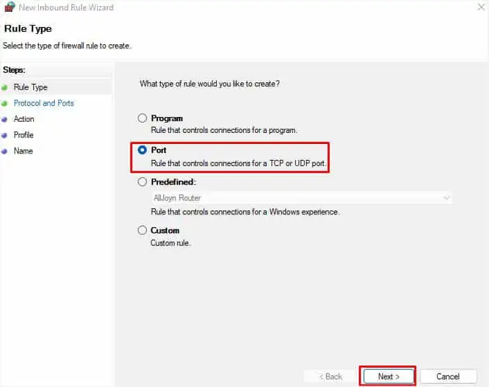 VPN Not Working on Windows? 11 Ways to Fix It 13 set-rule-type-to-port