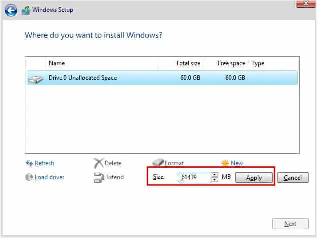 How to Completely Wipe Your Hard Drive? 7 Possible Ways 32 set-size-and-apply