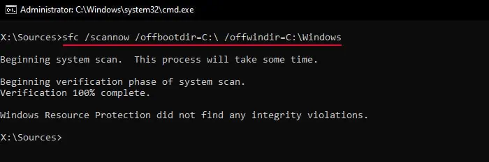 sfc-scannow-offbootdir-offwindir