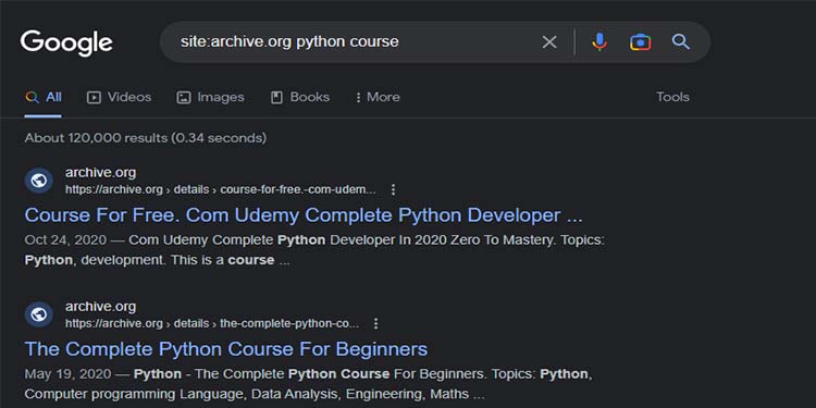 site archive org python course