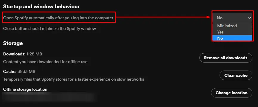 How to Stop Apps From Opening on Startup 15 startup-window-behaviour-spotify