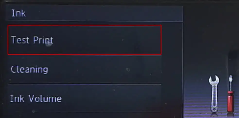 How to Fix Printer Alignment (All Brands) 38 test-print-option-in-brother-printer-1