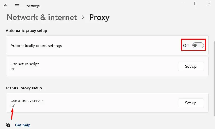 VPN Not Working on Windows? 11 Ways to Fix It 38 turned-off-automatic-and-manual-proxy