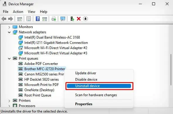 How to Delete a Print Job Stuck in the Queue 18 uninstall-printer-from-device-manager